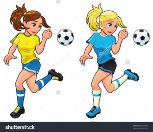 stock-vector-soccer-female-players-vector-cartoon-and-isolated-sport-characters-87134689